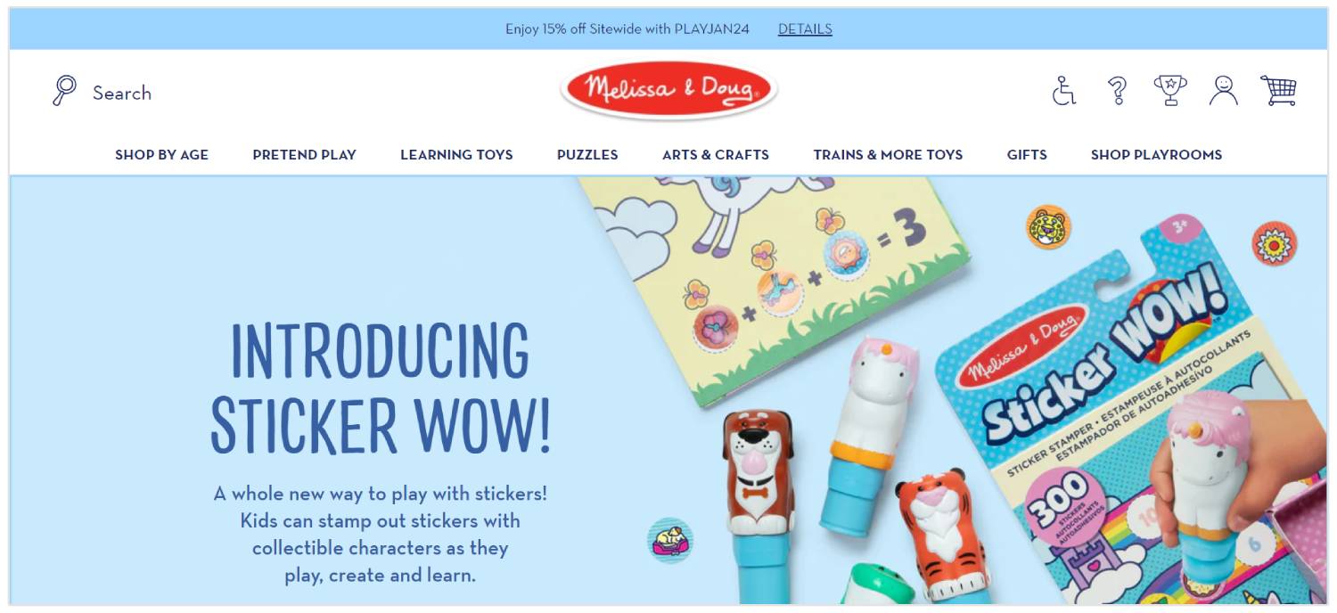 online toy store